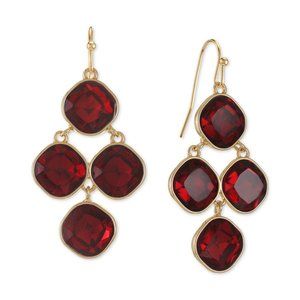 New STYLE & CO Chandelier Stone Drop Earrings
